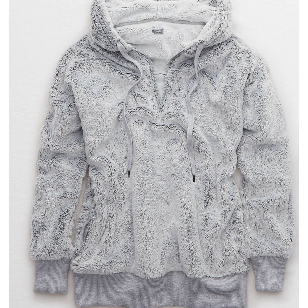 Aerie 3/4 oversized fuzzy sweater